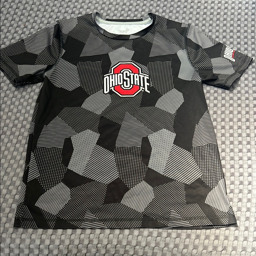 Ohio State Kids Short Sleeve Tee - Black and Gray